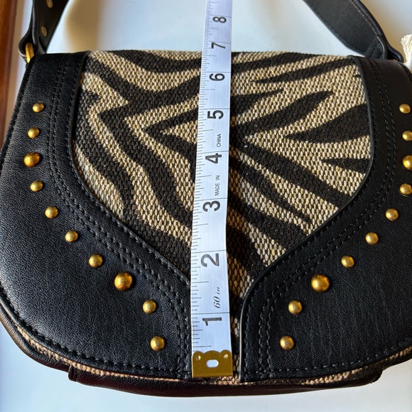 Jessica Simpson Black and Brown Zebra Crossbody - Picture 12 of 13